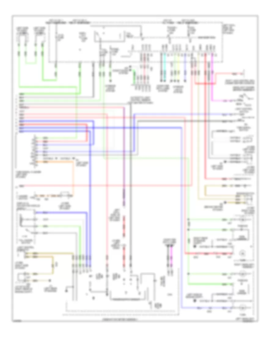 Exterior Lamps Wiring Diagram 2 of 2 for Lexus LX 570 2011