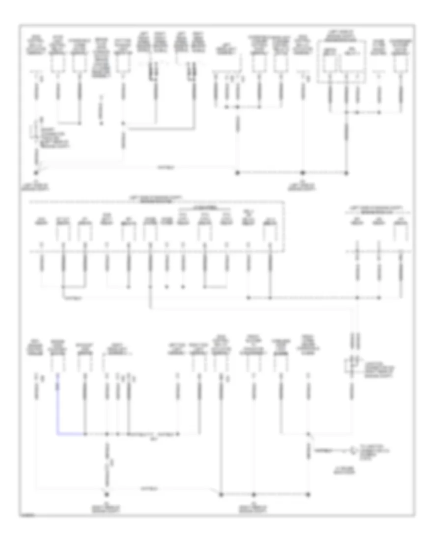 Ground Distribution Wiring Diagram 1 of 6 for Lexus LX 570 2011