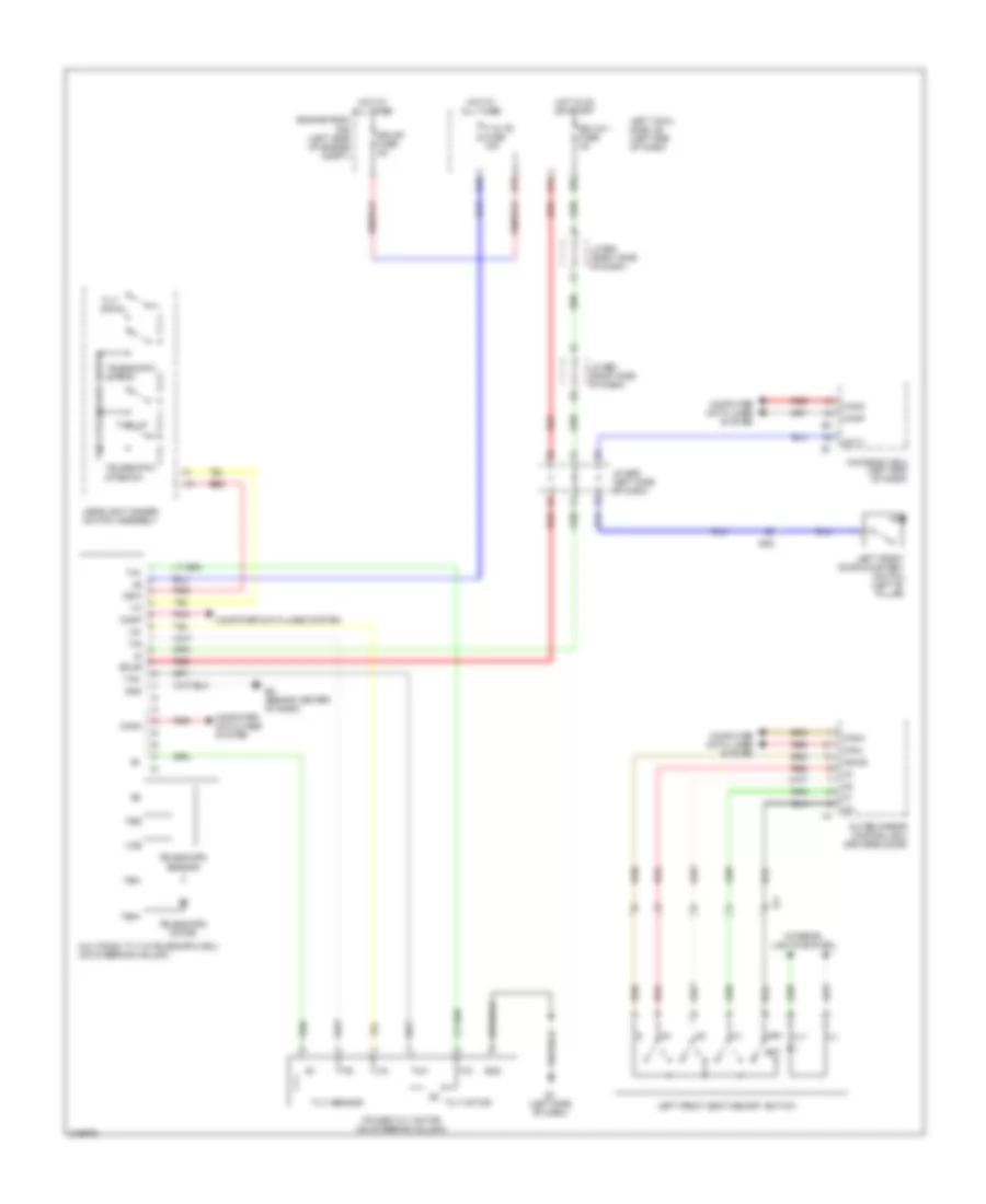 Memory Power Tilt  Power Telescopic Wiring Diagram for Lexus LX 570 2011