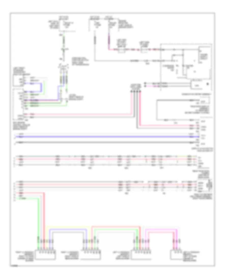 Parking Assistant Wiring Diagram (2 of 2) for Lexus LX 570 2011