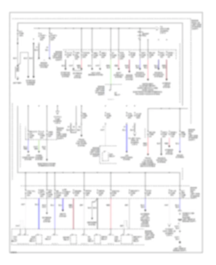 Power Distribution Wiring Diagram 1 of 4 for Lexus LX 570 2011