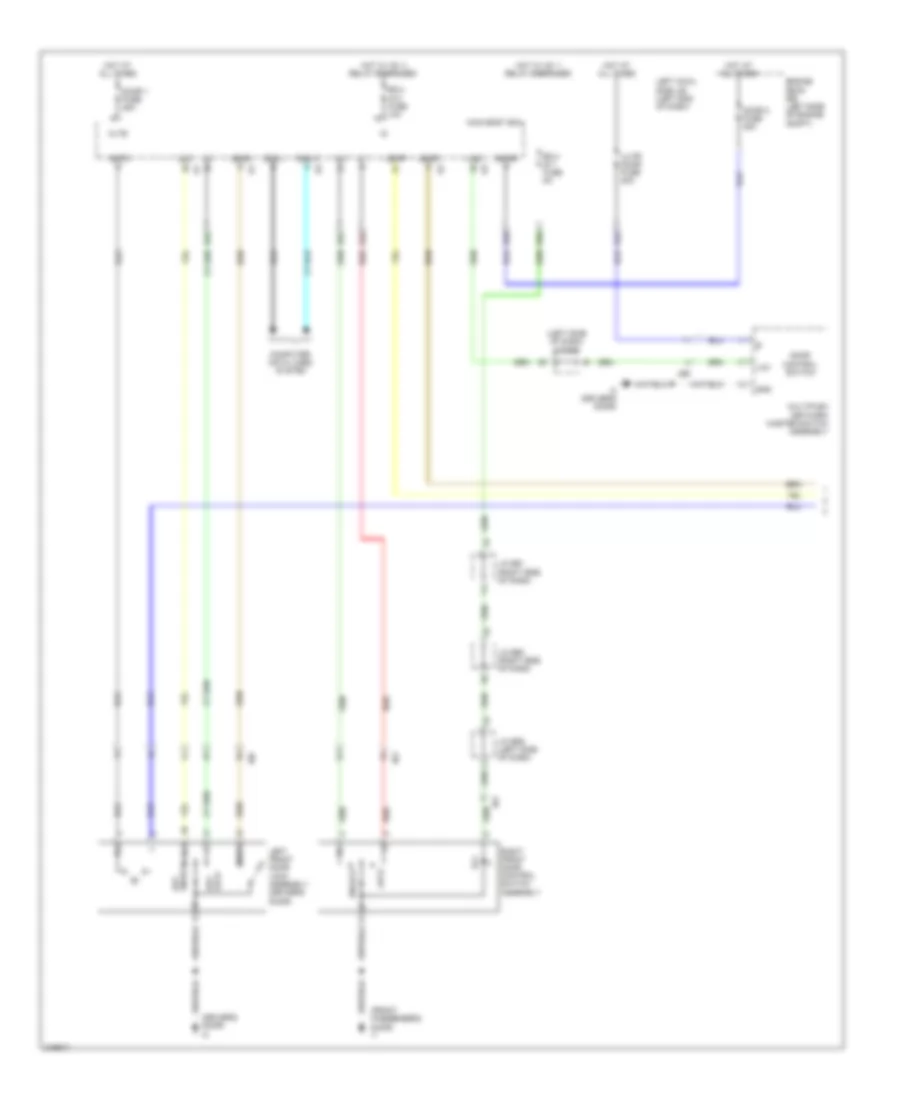 Power Door Locks Wiring Diagram 1 of 6 for Lexus LX 570 2011