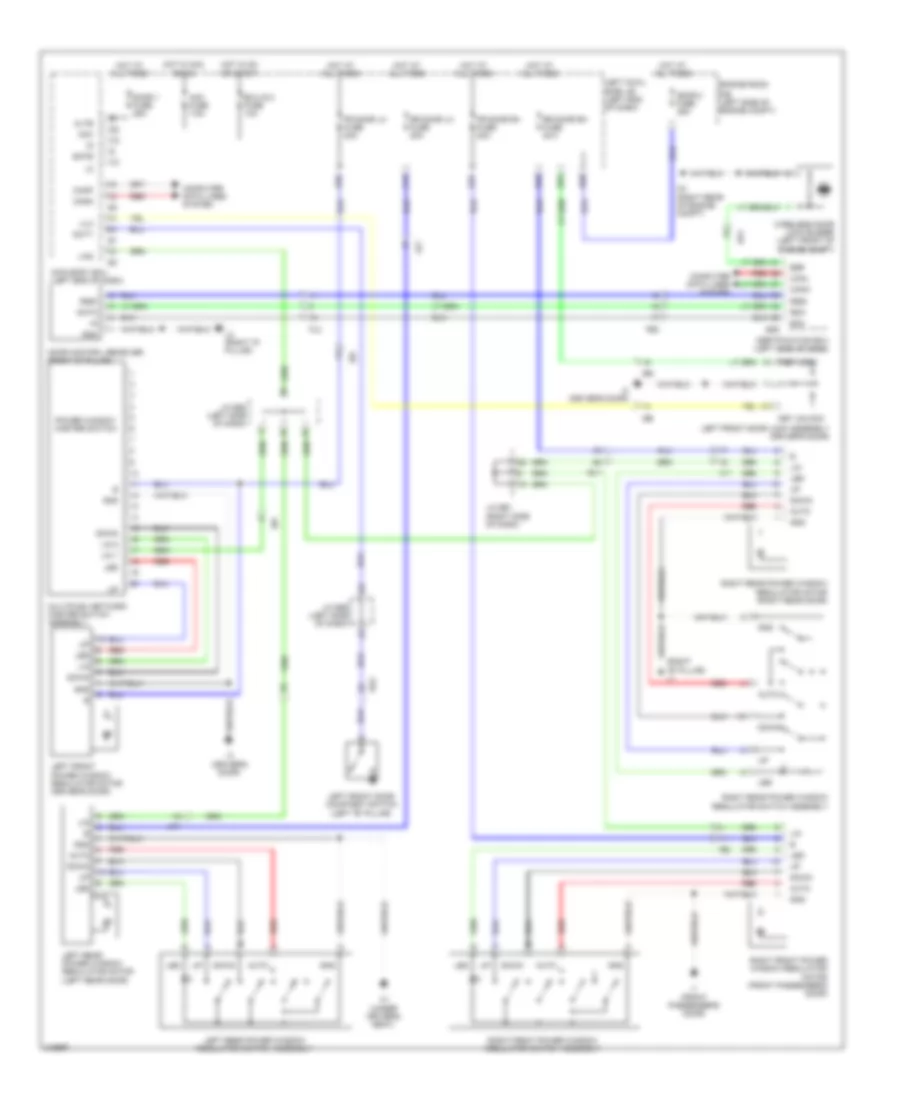 Power Windows Wiring Diagram for Lexus LX 570 2011