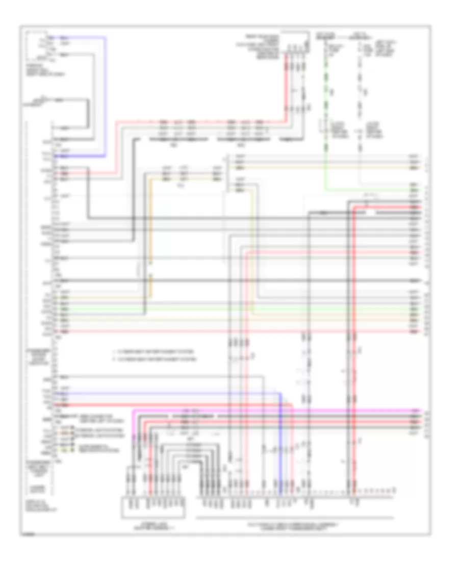 Radio Wiring Diagram, without Mark Levinson (1 of 4) for Lexus LX 570 2011