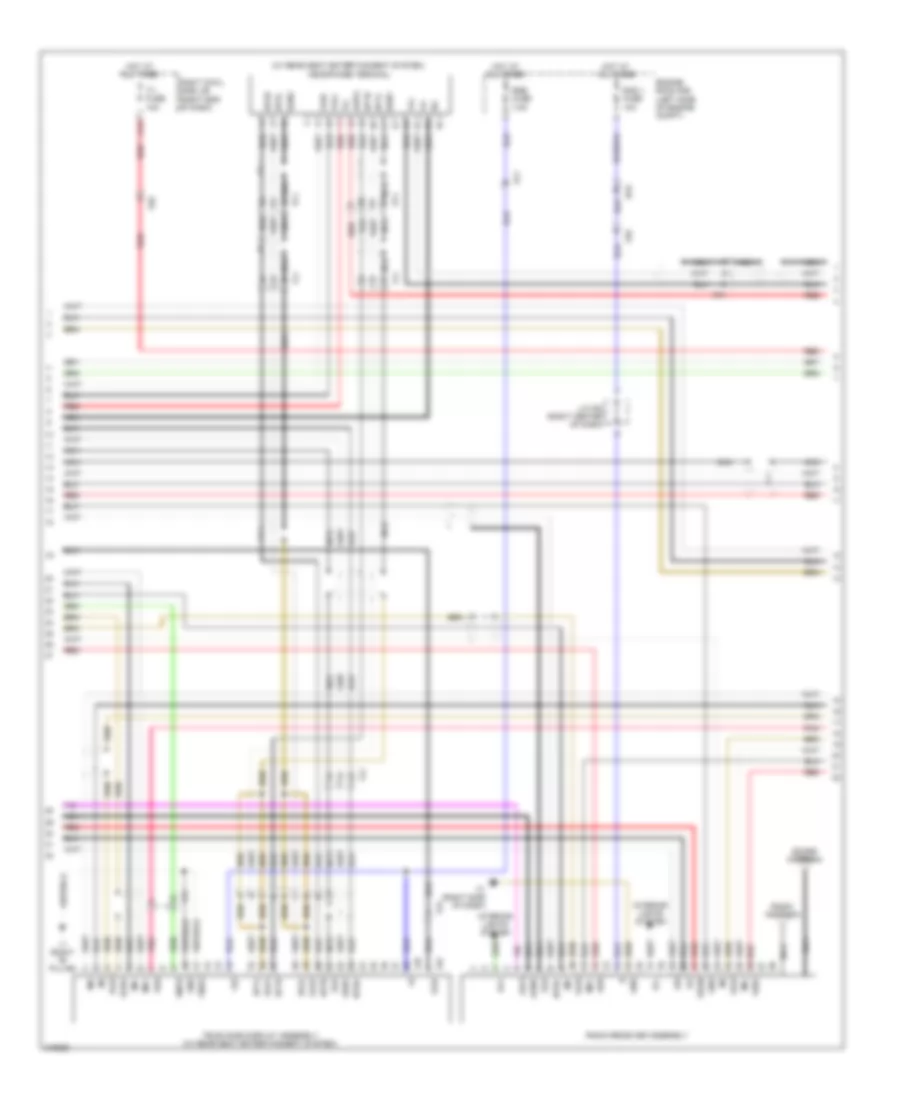 Radio Wiring Diagram, without Mark Levinson (2 of 4) for Lexus LX 570 2011