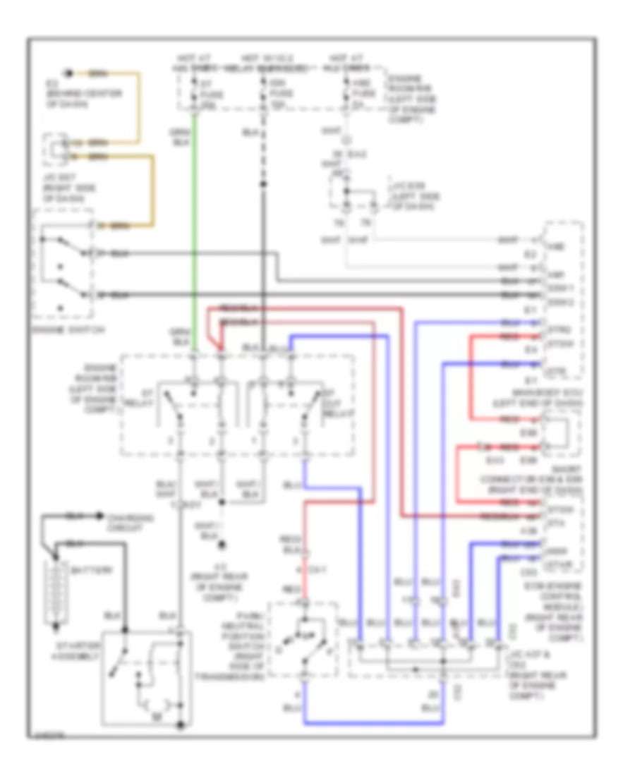 Starting Wiring Diagram for Lexus LX 570 2011