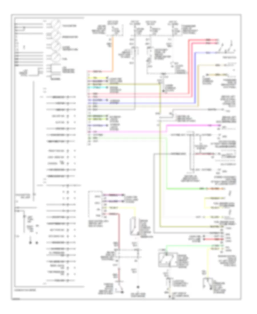 Instrument Cluster Wiring Diagram for Lexus SC 430 2006