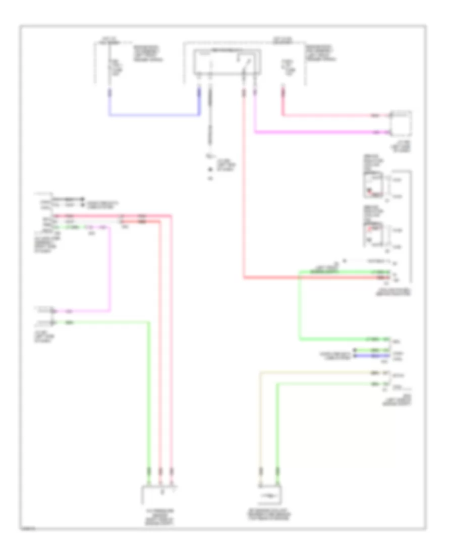 Cooling Fan Wiring Diagram for Lexus RX 350 2011