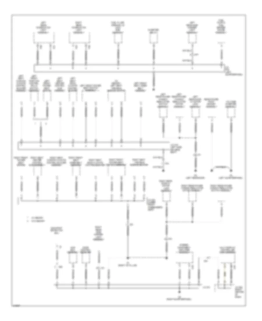 Ground Distribution Wiring Diagram 3 of 5 for Lexus RX 350 2011