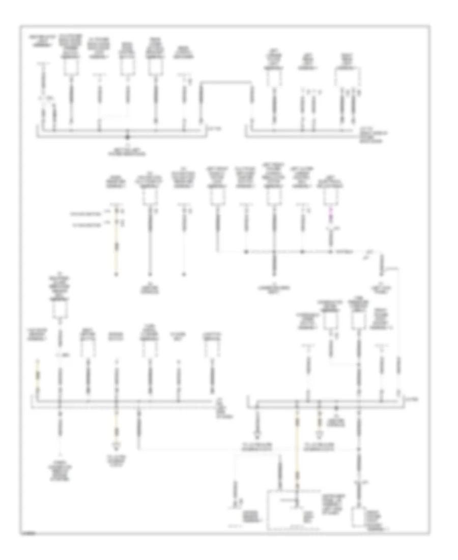 Ground Distribution Wiring Diagram 4 of 5 for Lexus RX 350 2011