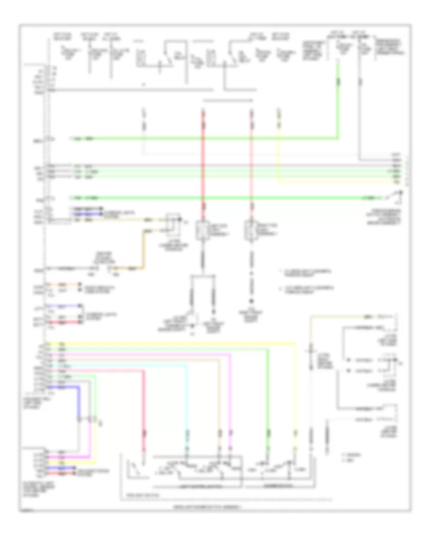 Headlamps Wiring Diagram 1 of 2 for Lexus RX 350 2011