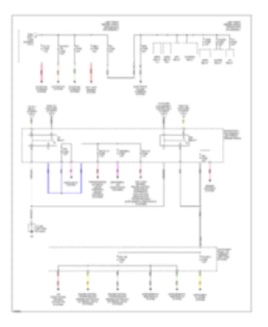 Power Distribution Wiring Diagram 2 of 4 for Lexus RX 350 2011