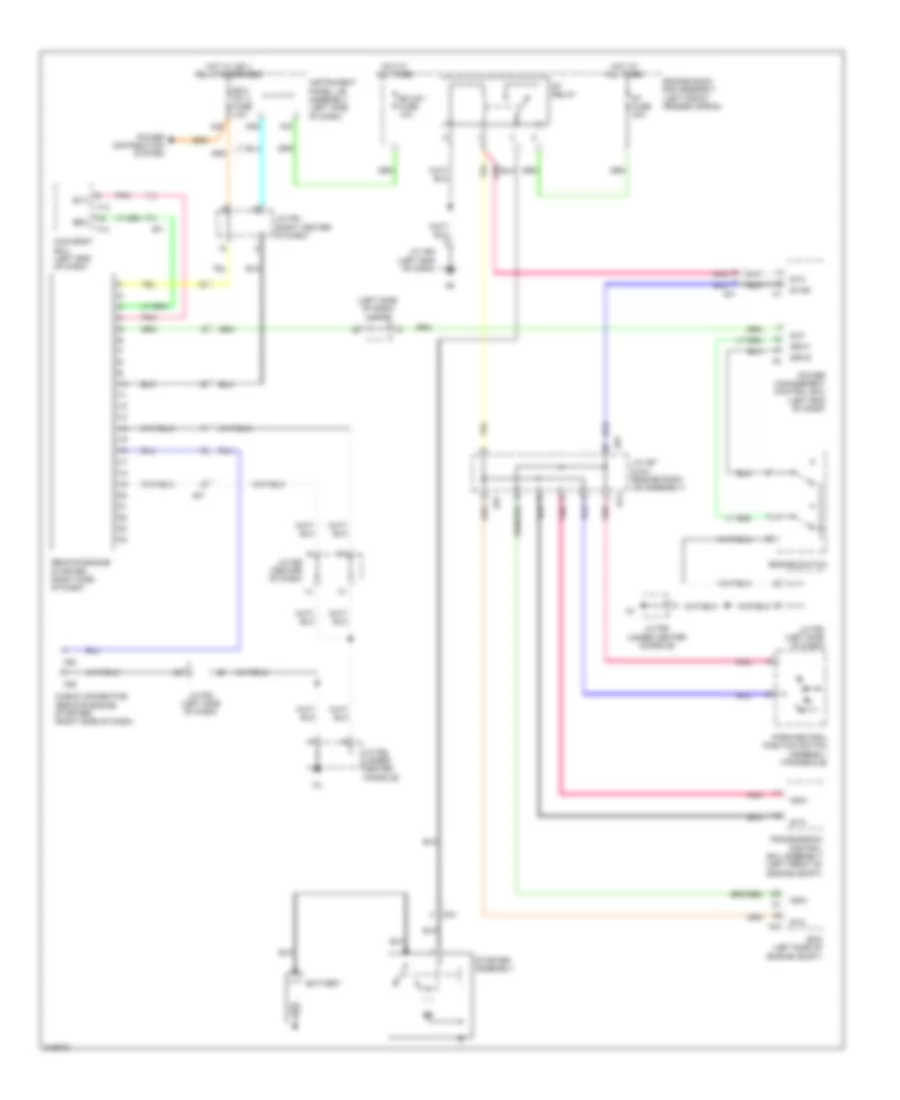 Starting Wiring Diagram for Lexus RX 350 2011