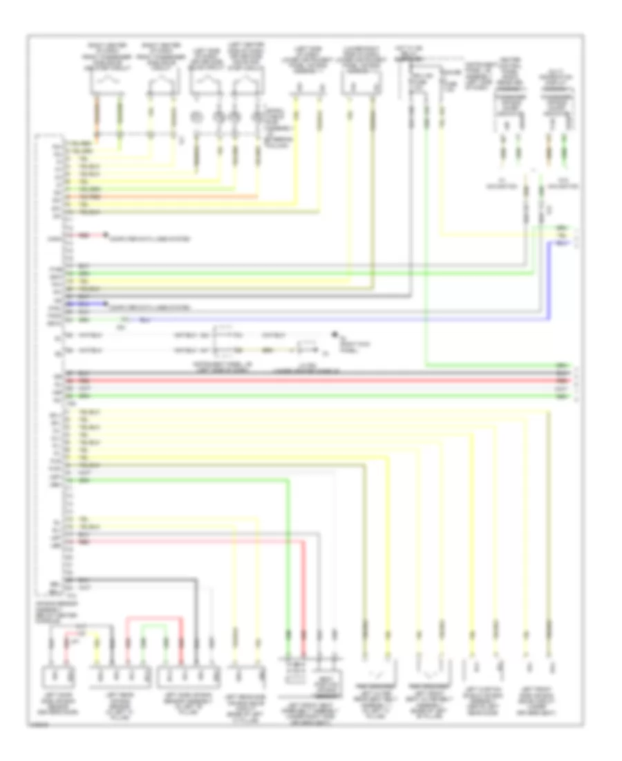 Supplemental Restraint Wiring Diagram 1 of 2 for Lexus RX 350 2011