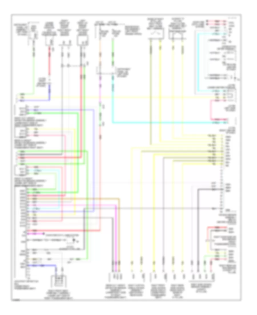 Supplemental Restraint Wiring Diagram (2 of 2) for Lexus RX 350 2011