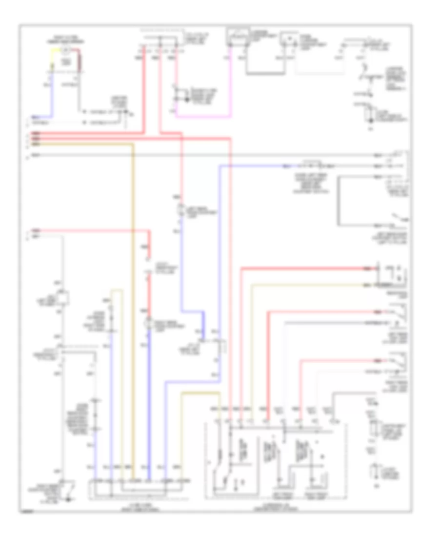 Courtesy Lamps Wiring Diagram 2 of 2 for Lexus ES 350 2007