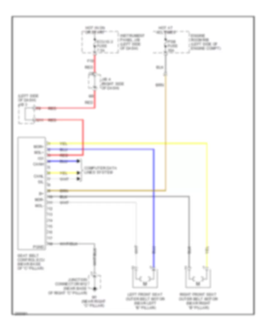 Pre Collision Wiring Diagram for Lexus ES 350 2007