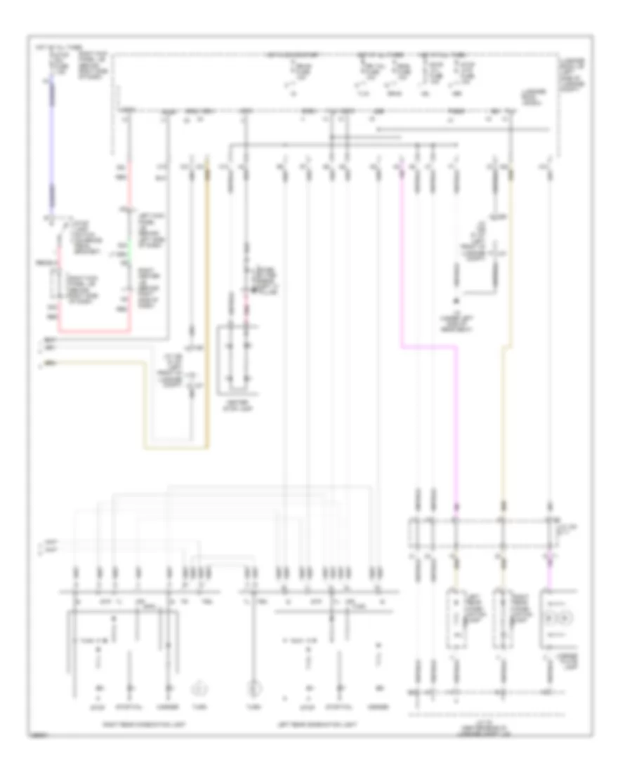 Exterior Lamps Wiring Diagram (3 of 3) for Lexus GS 350 2007