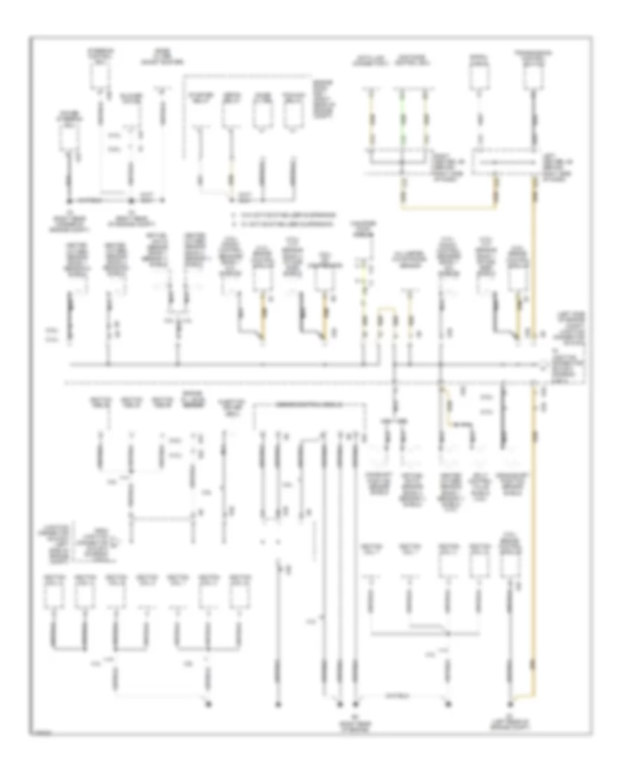 Ground Distribution Wiring Diagram 2 of 7 for Lexus GS 350 2007