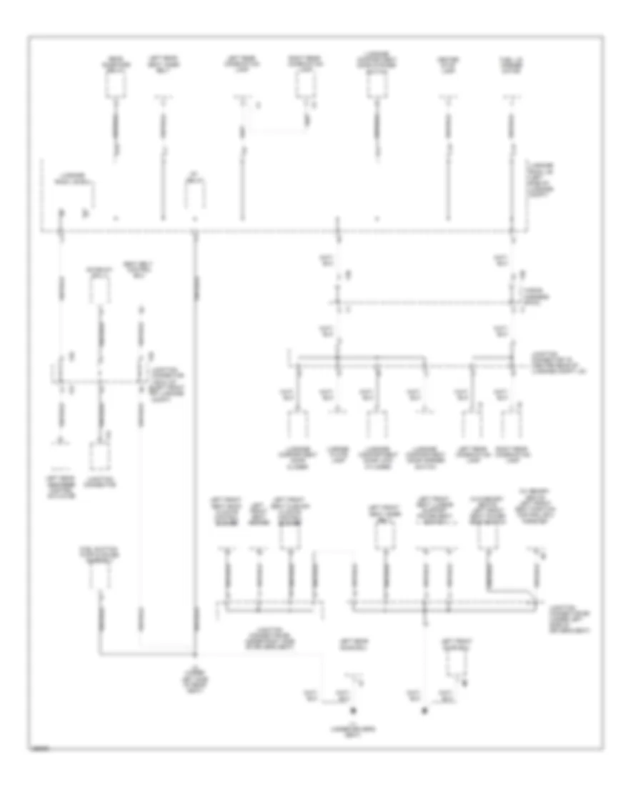 Ground Distribution Wiring Diagram 5 of 7 for Lexus GS 350 2007