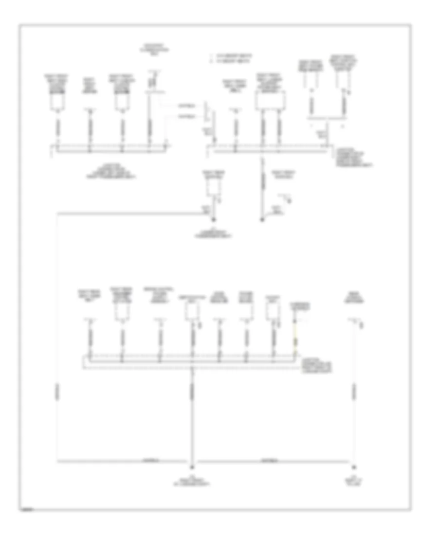 Ground Distribution Wiring Diagram (6 of 7) for Lexus GS 350 2007