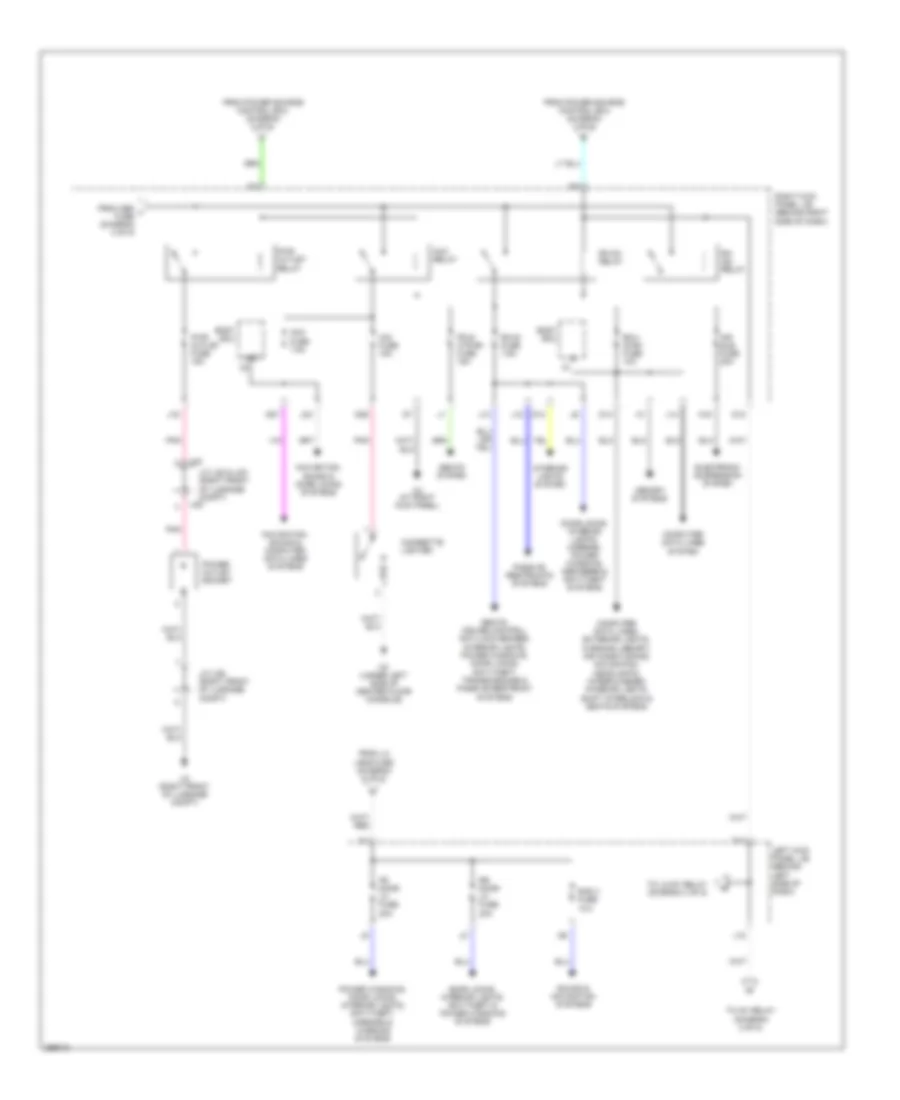 Power Distribution Wiring Diagram (5 of 5) for Lexus GS 350 2007