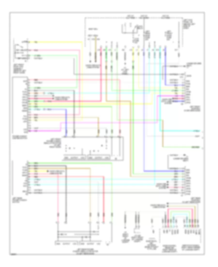Power Windows Wiring Diagram 1 of 2 for Lexus GS 350 2007