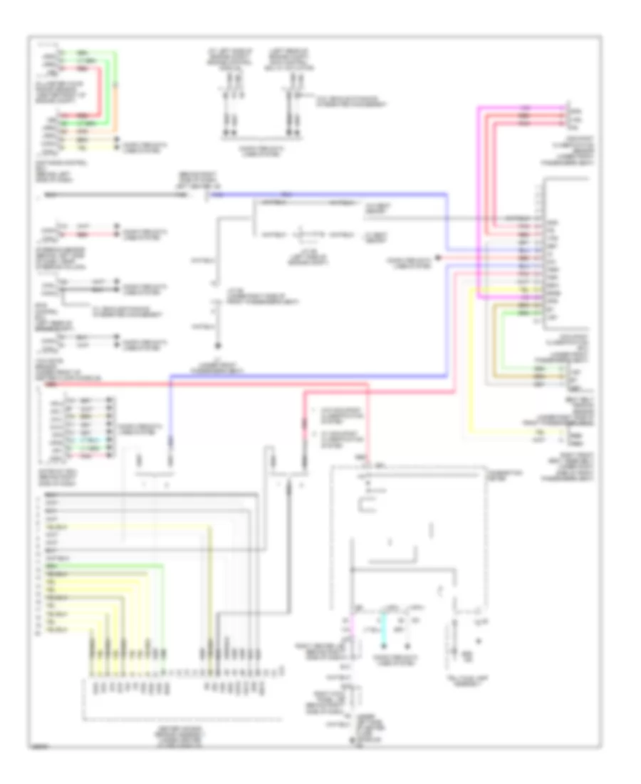 Supplemental Restraint Wiring Diagram 3 of 3 for Lexus GS 350 2007