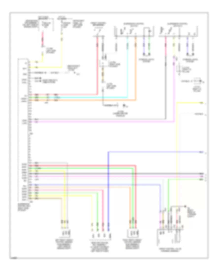 Electronic Suspension Wiring Diagram 1 of 2 for Lexus RX 450h 2011