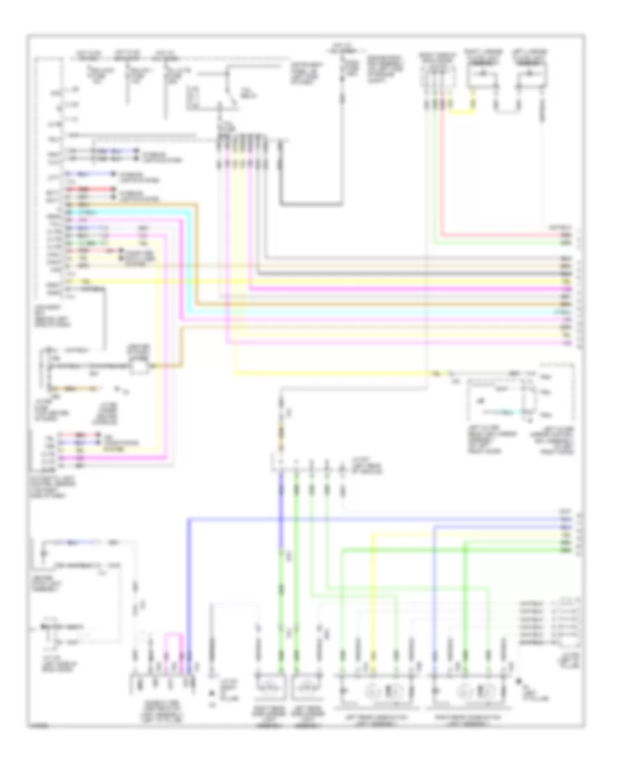 Exterior Lamps Wiring Diagram (1 of 3) for Lexus RX 450h 2011