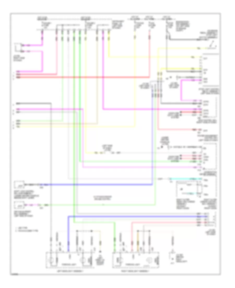 Exterior Lamps Wiring Diagram (3 of 3) for Lexus RX 450h 2011