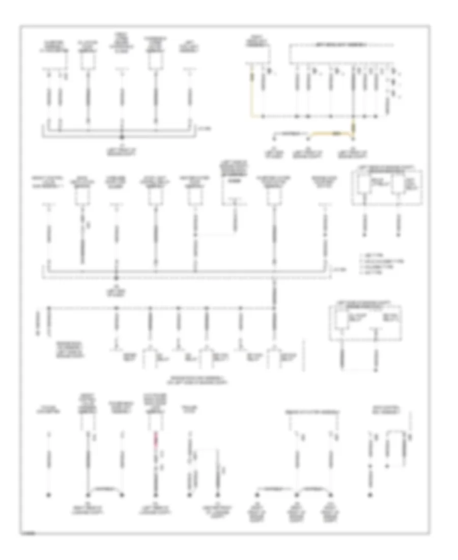 Ground Distribution Wiring Diagram 1 of 5 for Lexus RX 450h 2011