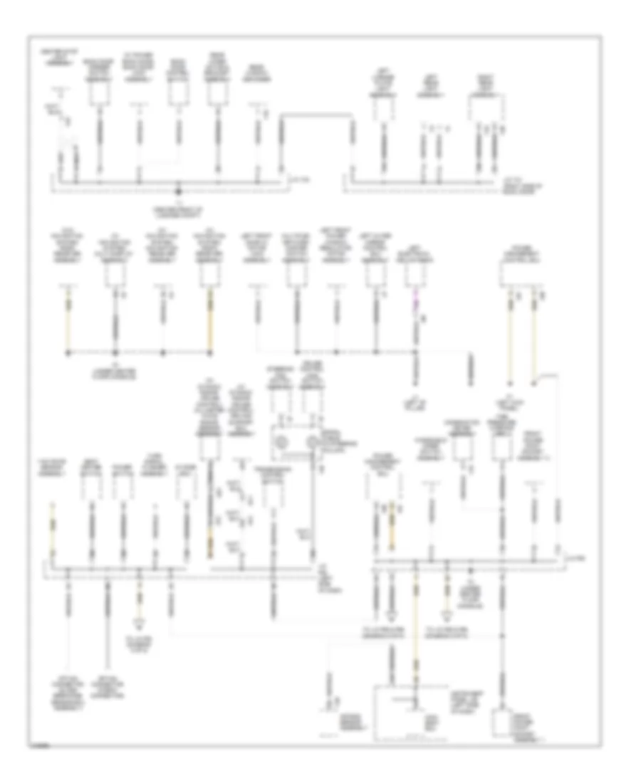 Ground Distribution Wiring Diagram 4 of 5 for Lexus RX 450h 2011