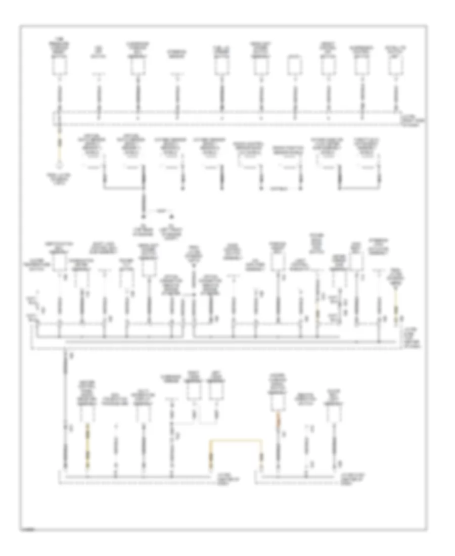 Ground Distribution Wiring Diagram (5 of 5) for Lexus RX 450h 2011