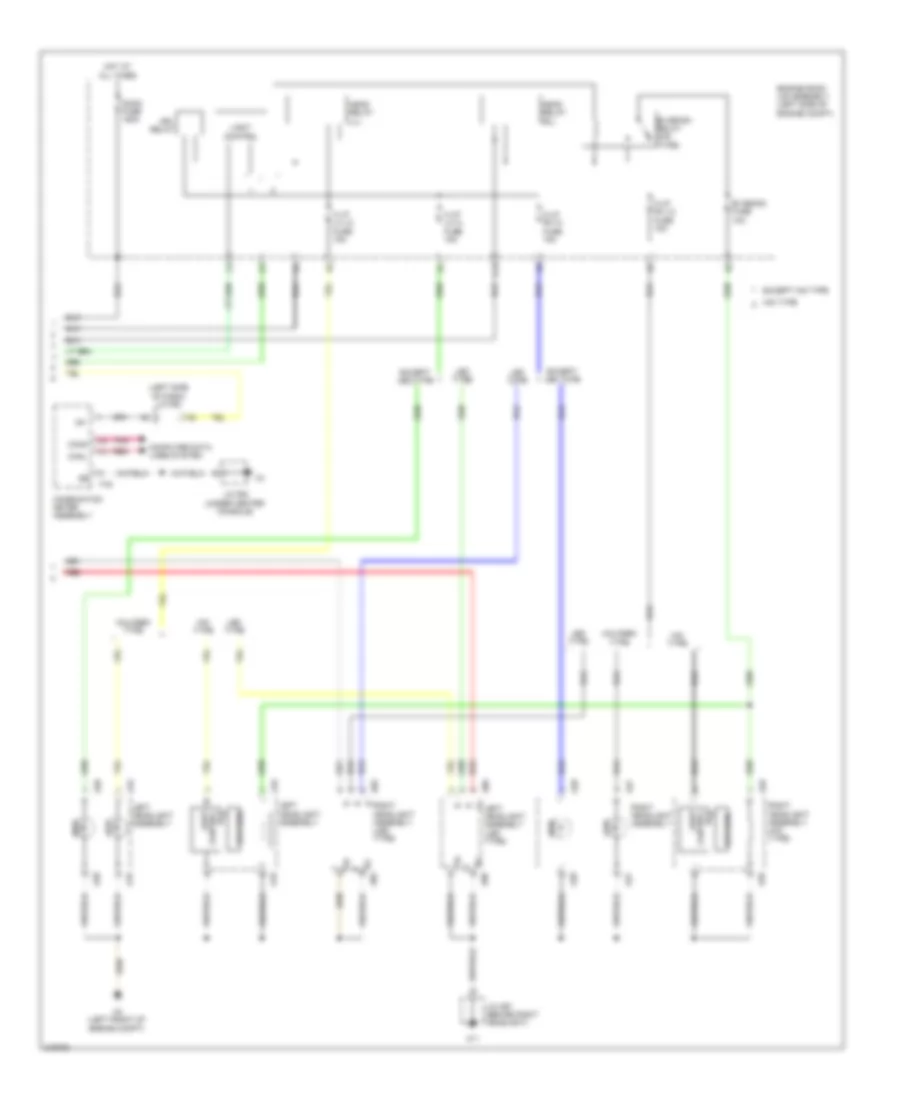 Headlamps Wiring Diagram 2 of 2 for Lexus RX 450h 2011