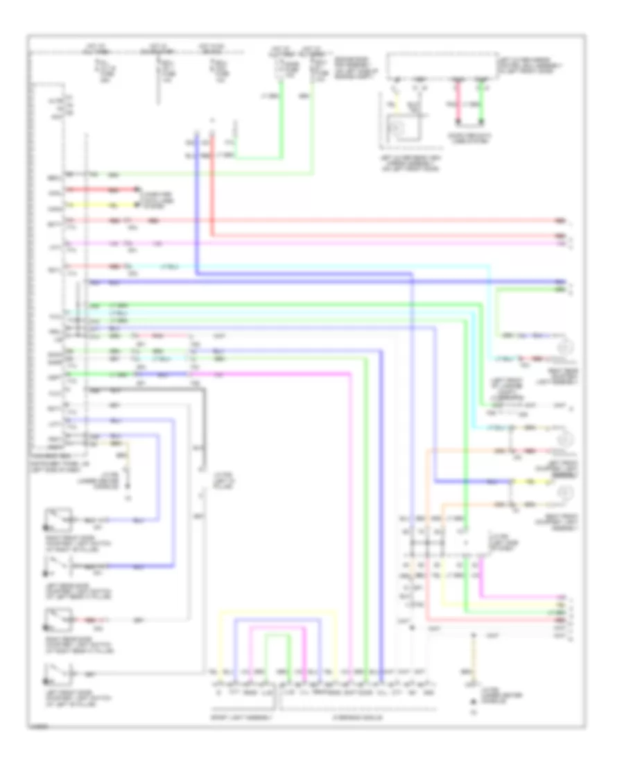 Courtesy Lamps Wiring Diagram 1 of 2 for Lexus RX 450h 2011
