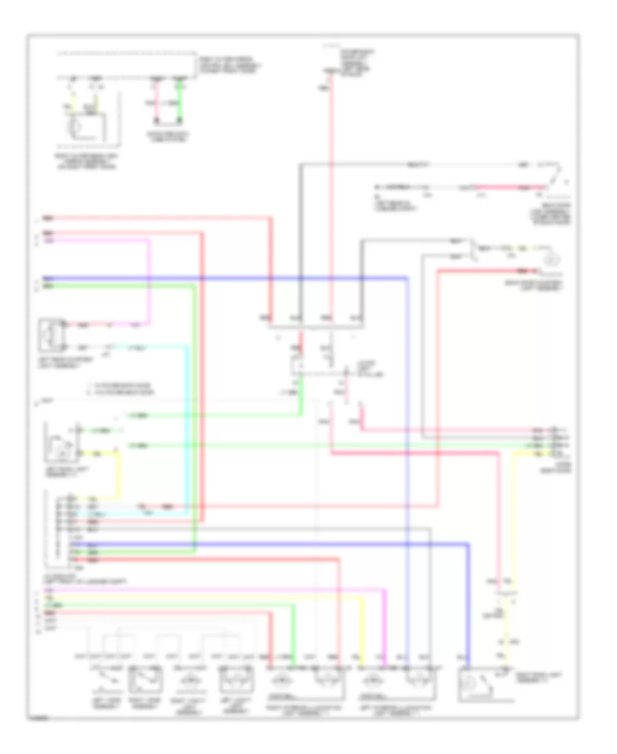 Courtesy Lamps Wiring Diagram 2 of 2 for Lexus RX 450h 2011