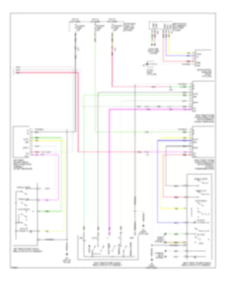 Power Windows Wiring Diagram 2 of 2 for Lexus RX 450h 2011