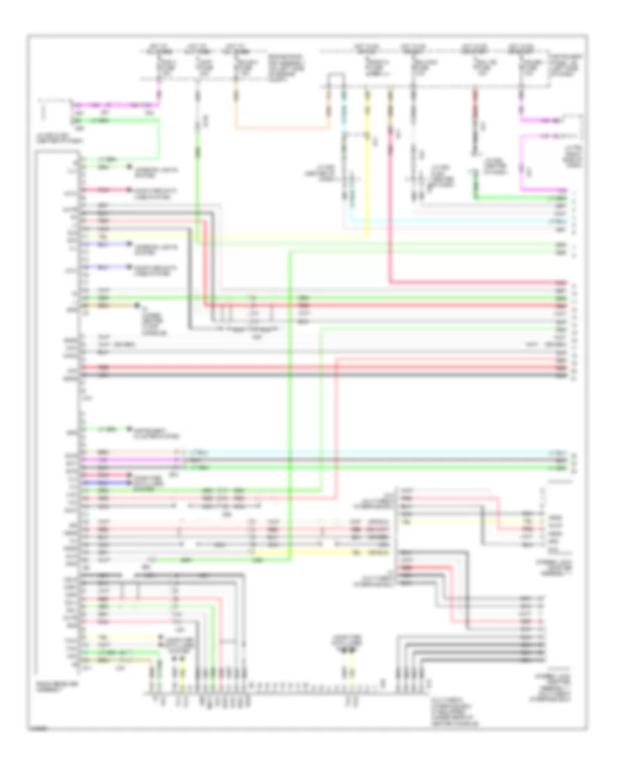 Radio Wiring Diagram, without Navigation (1 of 4) for Lexus RX 450h 2011