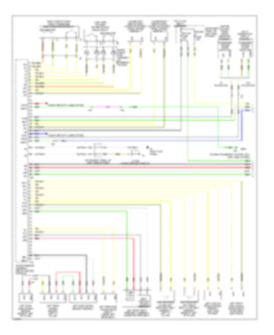 Supplemental Restraint Wiring Diagram 1 of 2 for Lexus RX 450h 2011