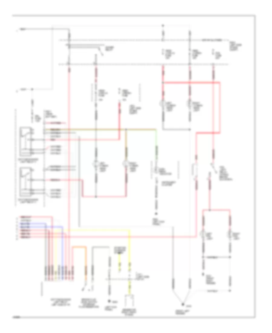 Headlamps Wiring Diagram, with DRL (2 of 2) for Lexus ES 300 1994