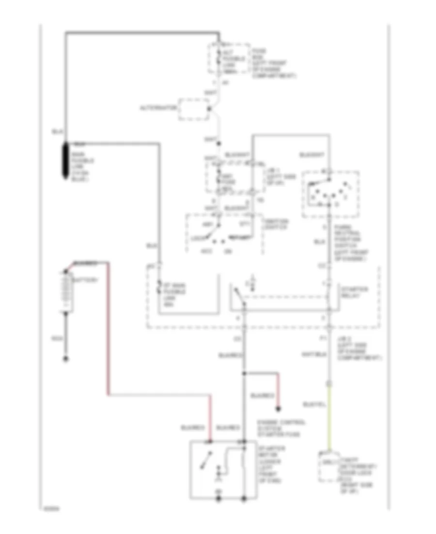 Starting Wiring Diagram for Lexus ES 300 1994