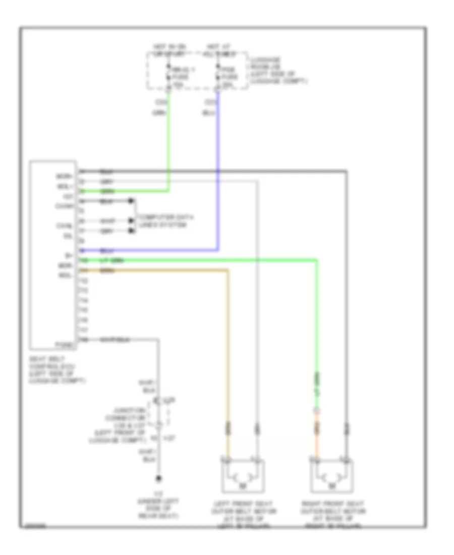 Pre Collision Wiring Diagram for Lexus GS 430 2007