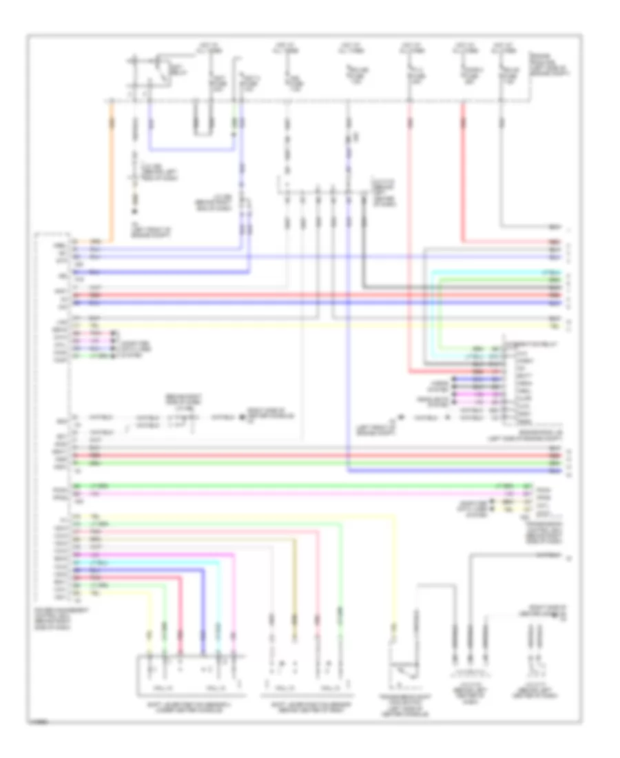 Forced Entry Wiring Diagram 1 of 5 for Lexus CT 200h 2012
