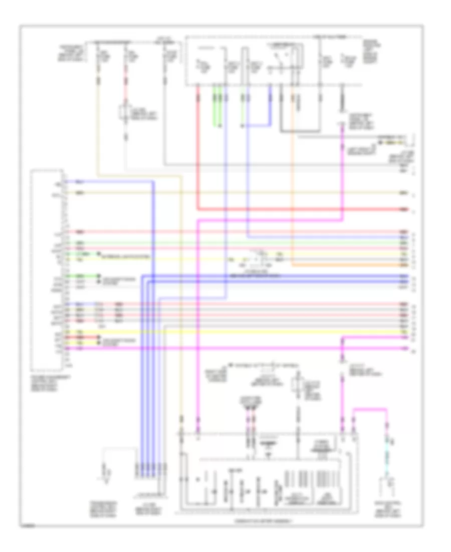 1 8L Hybrid Hybrid System Wiring Diagram 1 of 6 for Lexus CT 200h 2012