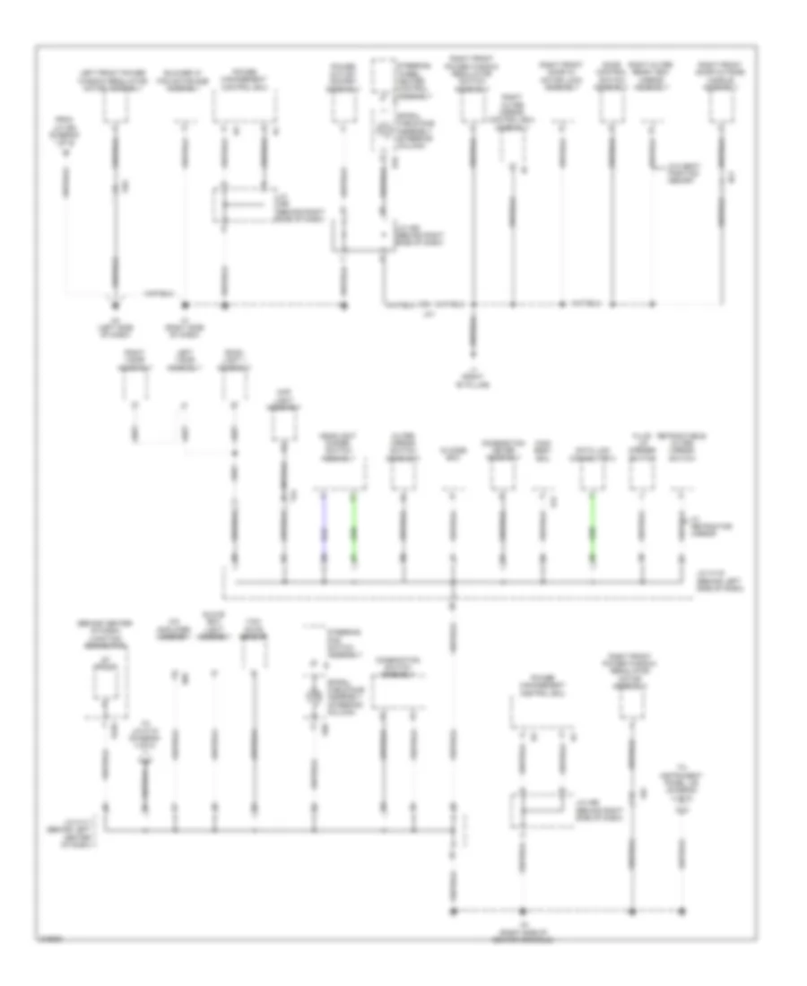 Ground Distribution Wiring Diagram 3 of 5 for Lexus CT 200h 2012