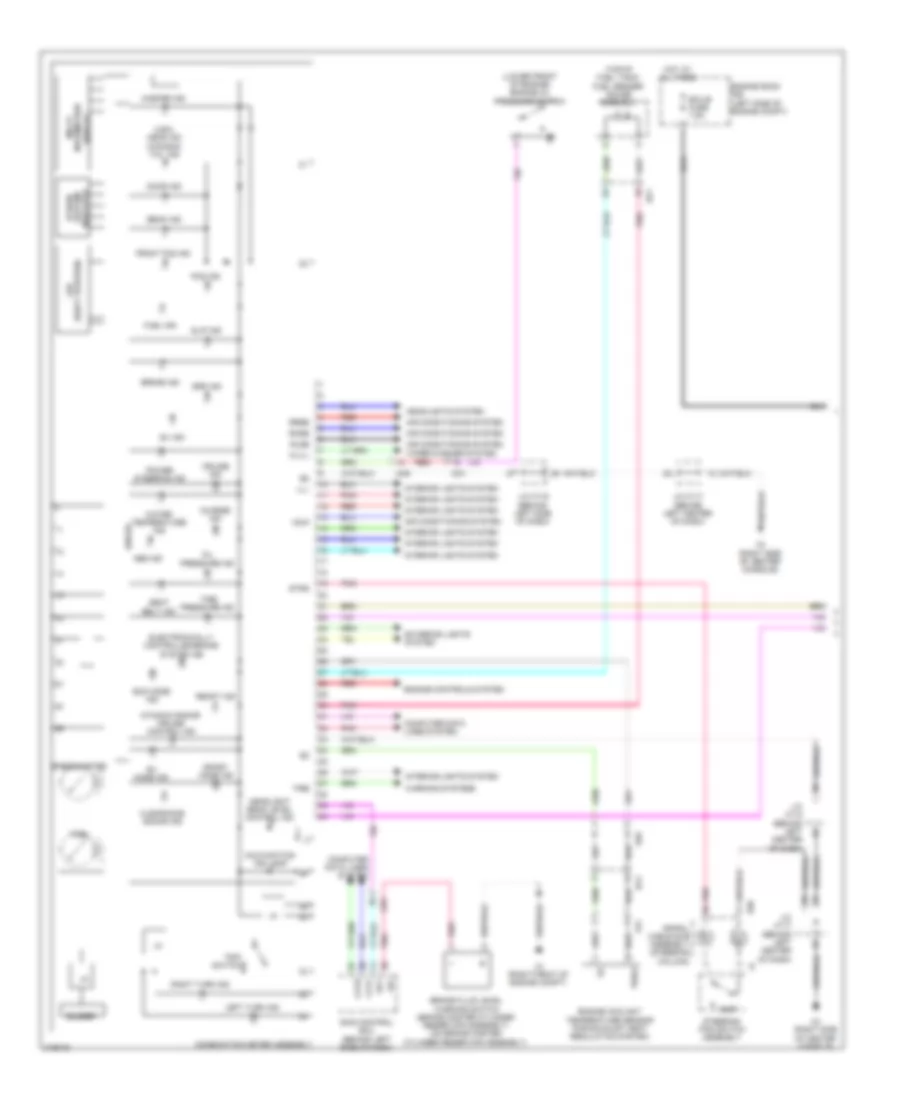 Instrument Cluster Wiring Diagram 1 of 2 for Lexus CT 200h 2012