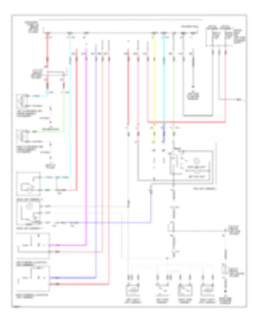 Courtesy Lamps Wiring Diagram 1 of 2 for Lexus CT 200h 2012