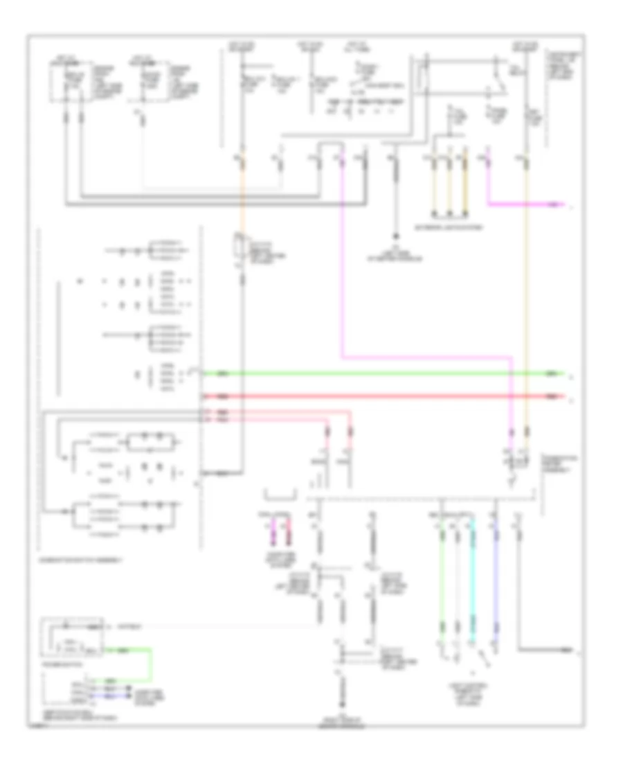 Instrument Illumination Wiring Diagram (1 of 3) for Lexus CT 200h 2012