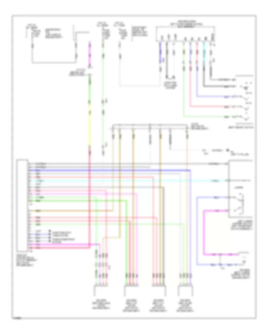 Driver s Memory Seat Wiring Diagram for Lexus CT 200h 2012